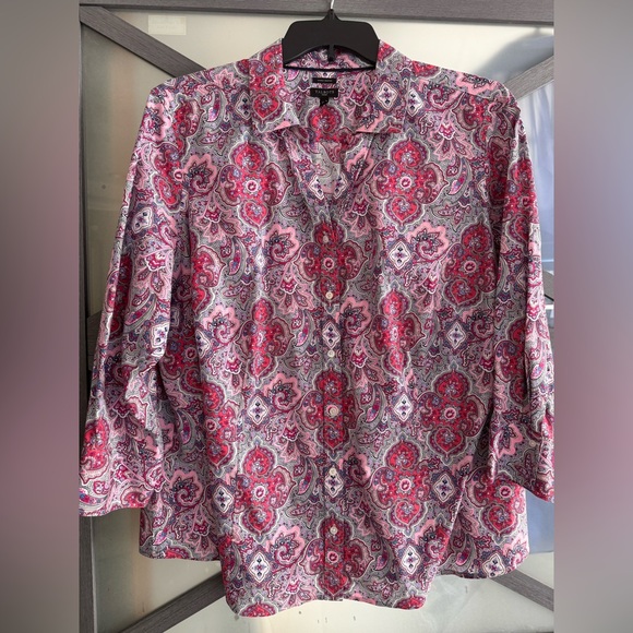Talbots Tops - Talbots Button Down Paisley Shirt
